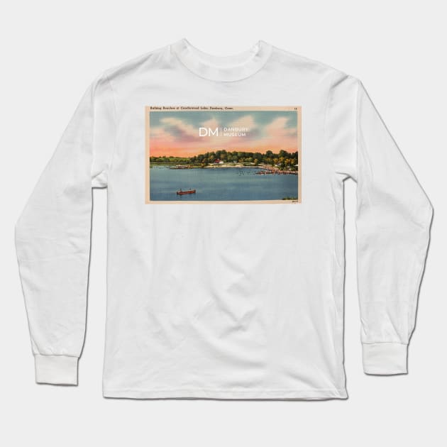 Beach Postcard Long Sleeve T-Shirt by Danbury Museum